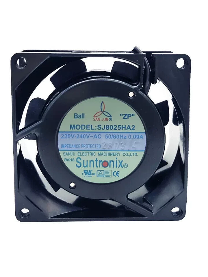 SANJUN SJ8025HA1 110V 0.14A 8025 Industrial Chassis Cooling Fan Original New - Bild 4 von 4