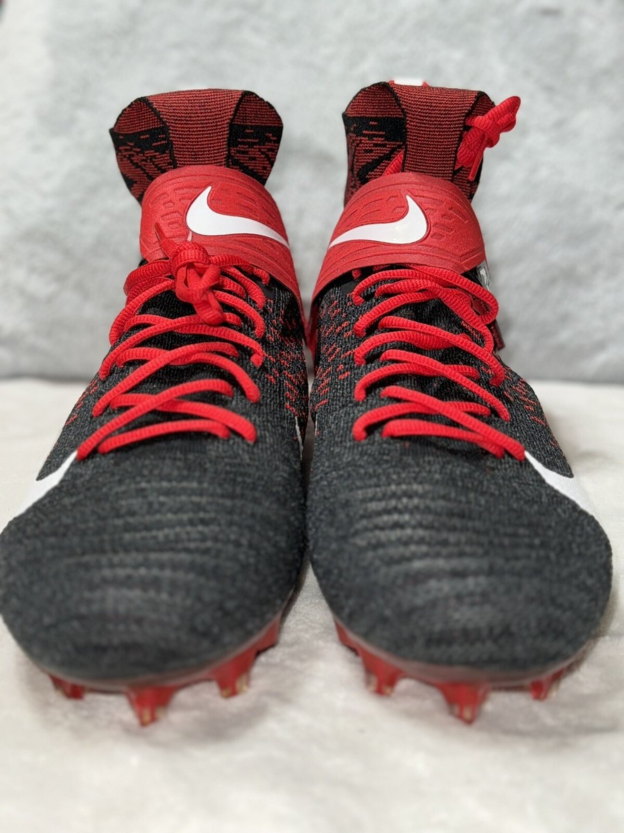 Nike Alpha Menace Elite 2 Mens 12.5 Flyknit Football Cleats Black/Red BV2077-009 Nike Alpha Menace Elite 2 Mens 12.5 Flyknit Football Cleats  main image 4