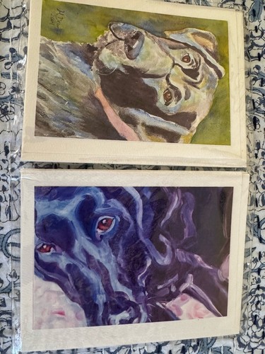 Doggos! Handgefertigte Notizkarten 8er Set mit Umschlägen 4x5,5" Multi Media - Bild 4 von 6
