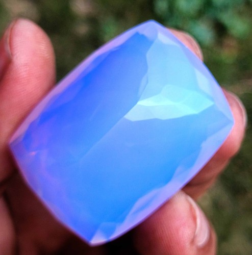 SUBLIME 174 CT UNTREATED PURPLE OPAL CUSHION CUT EGL CERTIFIED LOOSE GEMSTONE - Picture 8 of 18