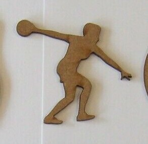 MDF Wooden Laser Cut 62mm Sports Shapes, craft, painting, decoration - Picture 22 of 62