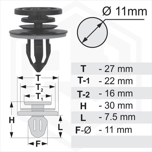 10x Door Card Trim Panel Clips Interior Panels Covers for AUDI A3 8P A4 B6 B7 A6 - Picture 2 of 2
