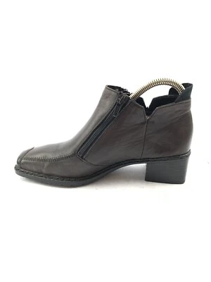 RIEKER DAMEN STIEFEL STIEFELETTEN BOOTS Gr:38 Uk:5 BRAUN  - Bild 1 von 4
