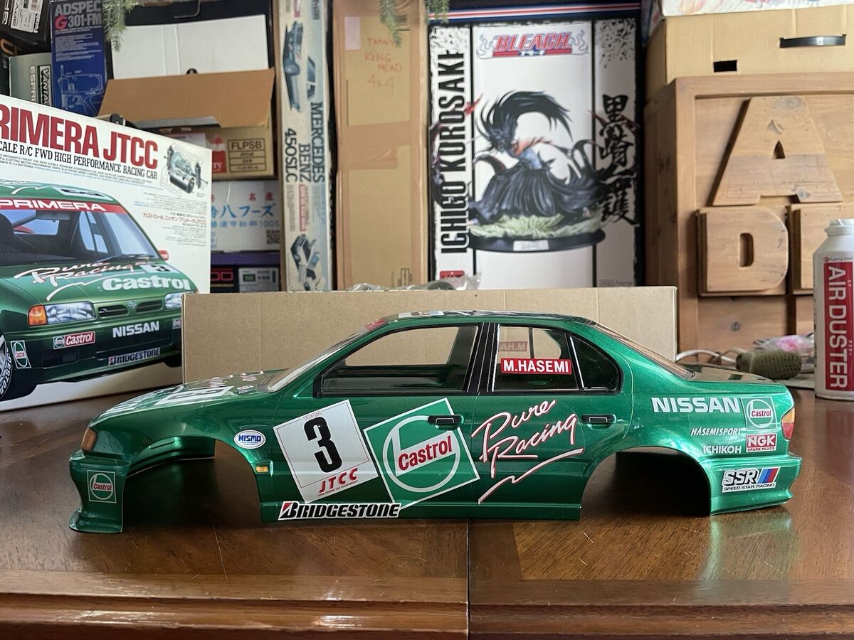 Tamiya 1/10 CASTROL NISSAN PRIMERA JTCC 58147 RC PAINTED Tamiya 1/10 CASTROL NISSAN PRIMERA JTCC 58147 RC PAINTED