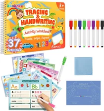 Preschool Learning Activities 3-8: 37 Handwriting Practice & Tracing Books for K