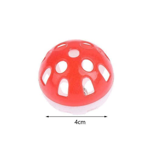 Multicolor Hollow Bell Ball Plastic Ball Cat Dog Toy Bell Toy Pet Sound P9C2^ - Bild 8 von 8
