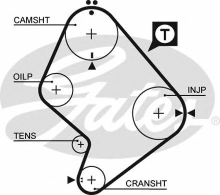 GATES TIMING BELT for TOYOTA HILUX MIGHTY X / TIGER VI Pickup 3.0D 2002-2005 - Picture 2 of 8