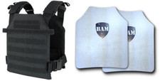 Level IIIA 3A Body Armor FLAT PLATE CARRIER Bullet Proof Vest