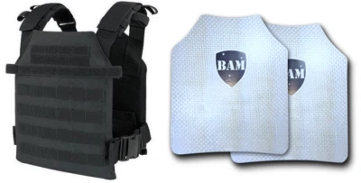 BAM-ARMORCORE Level IIIA 3A Body Armor FLAT | PLATE CARRIER | Bullet Proof Vest