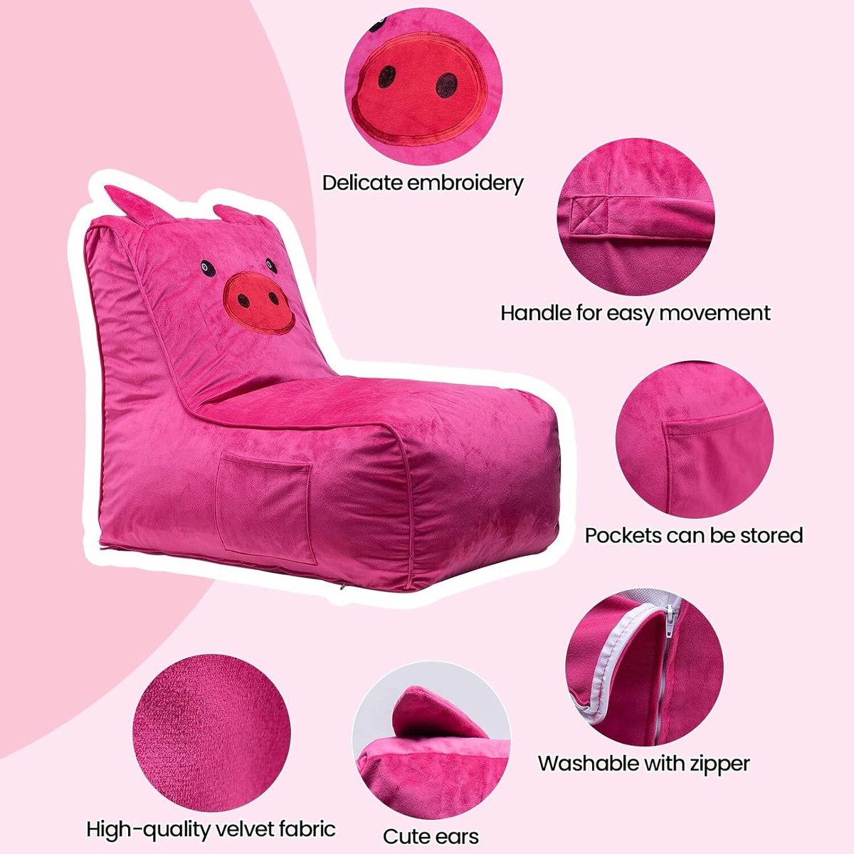Pig bean bag chair sale