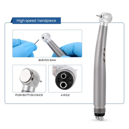 5Pc Dental High Low Speed Handpiece Kit Ceramic bearing Push Button - Picture 8 of 17