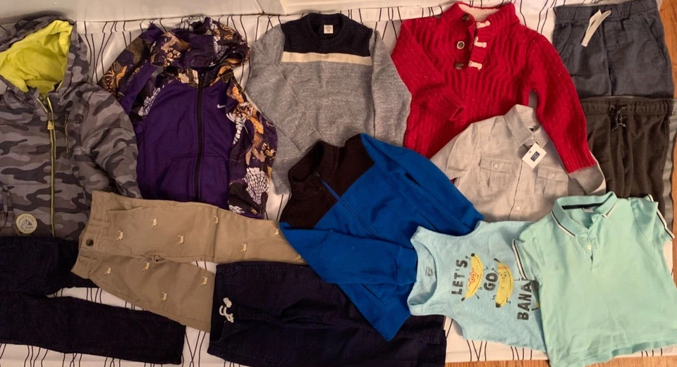 Lote 13 piezas 4 años niño Janie and Jack pantalones polo nueva camisa chaqueta invierno bbB1 Foto 2 de 4