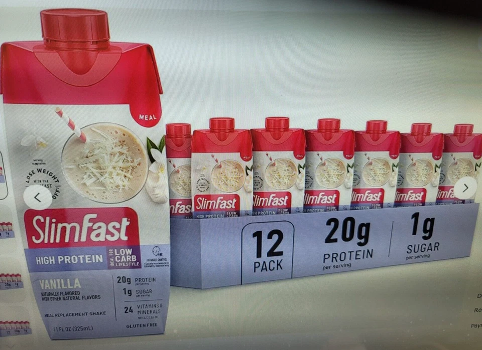 SlimFast Advancd Energy High Protein Meal Replacement 12 Count+12Orgain Organic - Image 2 of 4