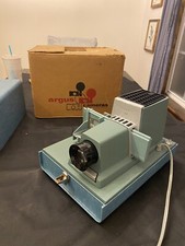 Vintage Argus 300 Model 534 Color Slide Projector WITH ORIGINAL BOX, WORKS 