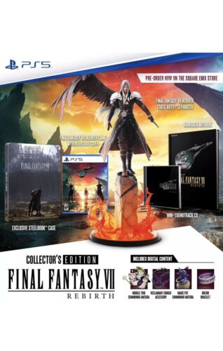 Final Fantasy 7 VII Rebirth Sony PS5 Deluxe Collector’s Edition + DLC BRAND NEW! - Picture 14 of 14