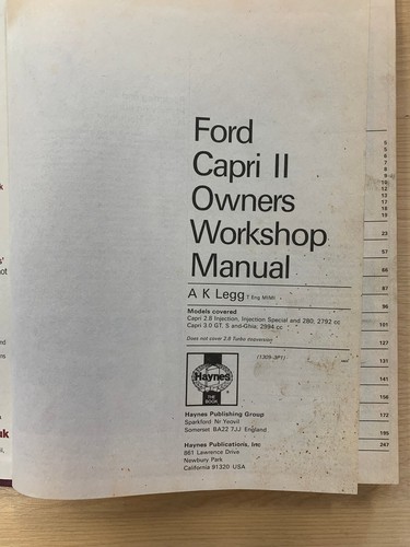 Ford Cortina owners workshop manual by Haynes Publishing. 168 pages. 1976 - 1978 - Picture 2 of 9