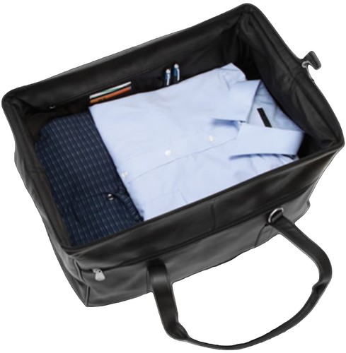 The Rolling Widemouth Leder Untersitz Handgepäck - Hammacher Schlemmer Exclusive  - Bild 3 von 16