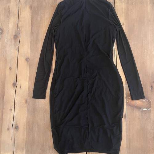 Jessica Simpson Damen Bodycon Kleid schwarz Blumen gefüttert Langarm Umstandsmode S - Bild 4 von 4