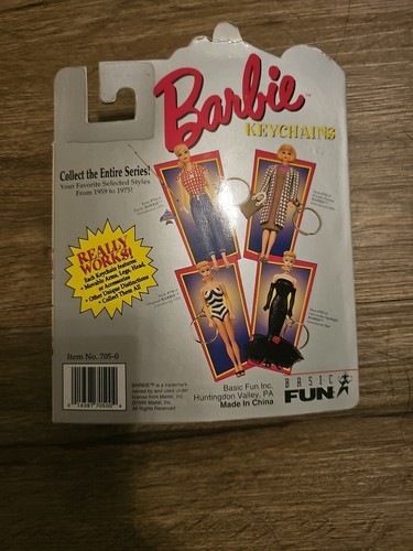 Portachiavi vintage BARBIE MATTEL "Barboncino Parade" NUOVO CON SCATOLA -1995 - Foto 2 di 2