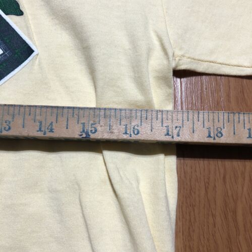 Vintage Jerzees Women Golfing T-Shirt Pastel Yellow Adult Medium Made In USA - Picture 6 of 6