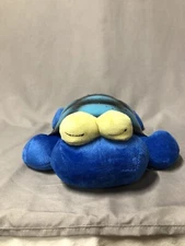 NIGHTLIGHT PROJECTOR BLUE PLUSH TURTLE WITH YELLOW EYES WORKING