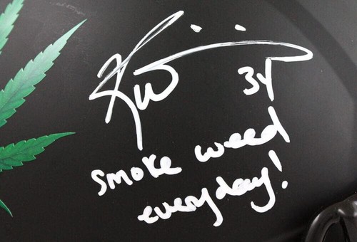 Ricky Williams Autographed Blackout Full Size Helmet W/ SWED- JSA W Auth *White - Picture 8 of 12