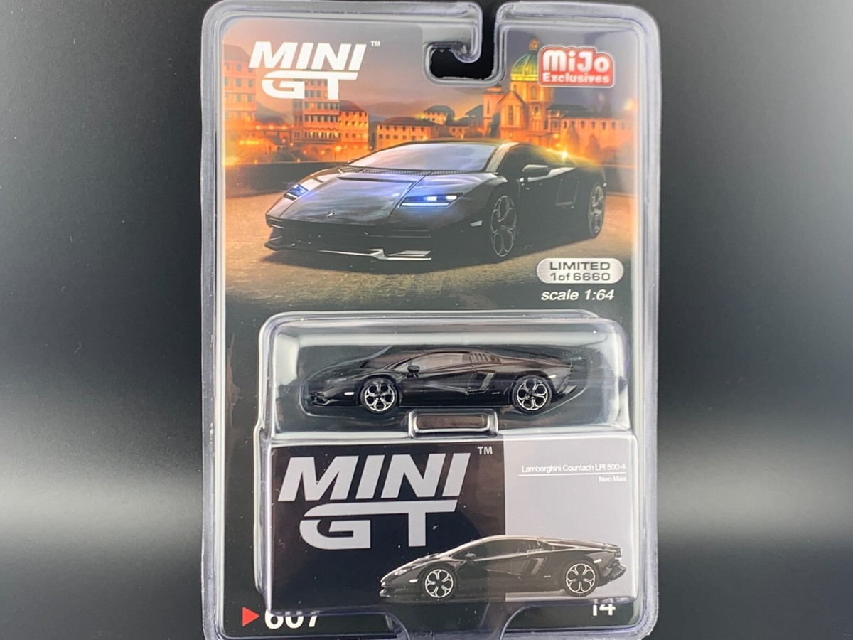 Mini GT Lamborghini Countach LPI 800-4 Nero Maia LHD MGT00607 1/64
