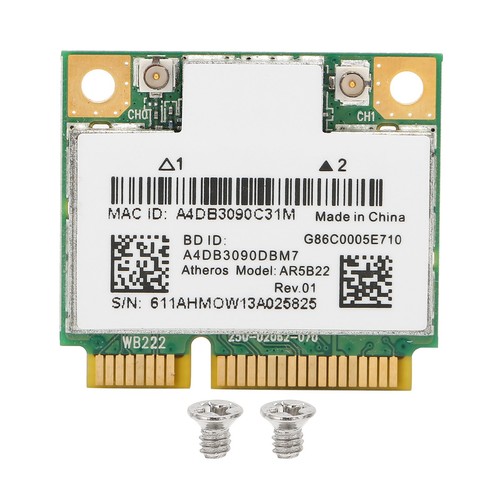 Scheda mini PCI-E dual band 2,4/5 GHz Wifi 802,11ac computer portatile mini - Foto 6 di 12