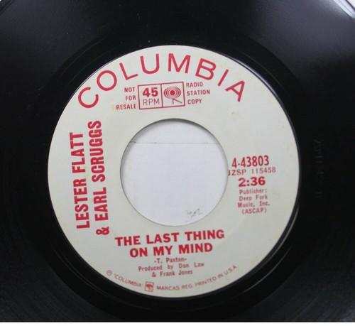 Country Promo 45 Lester Flatt & Earl Scruggs - The Last Thing On My Mind / Mama,
