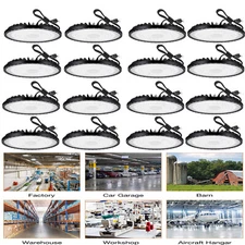 12 Pack 200W UFO Led High Bay Light Factory Warehouse Commercial Light Fixtures