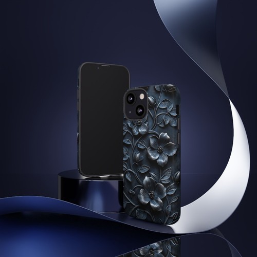 Black Floral Embossed Vines - Phone Case for iPhone, Galaxy, Pixel - 第 95/281 張圖片