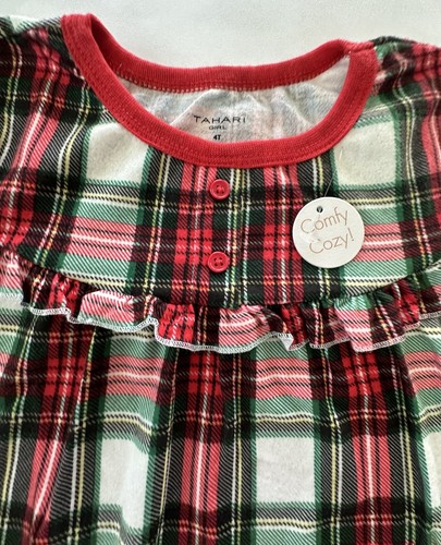 Tahari Girl Christmas Winter Girl 4T Nightgown. Comfy Cozy Fleece. NWT. - Picture 2 of 3