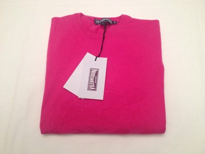 New w Tags Authentic Vilebrequin Round Crew Neck Cashmere Sweater Yellow men M