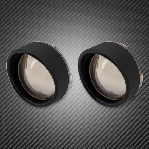 Turn Signal Bullet Visor Deuce Smoked Lens Cover Fit For Dyna Softail Sportster - Picture 10 of 13