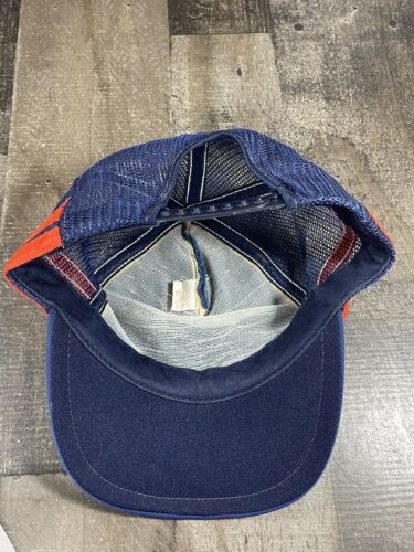 University of Auburn Tigers Vintage Made In USA Snapback Hat Navy Blue One Size - Picture 7 of 9