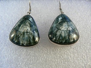 Native-American-Sterling-Seraphinite-Marked-Earrings-E182