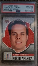 PSA 10! Auston Matthews RC 2016 Upper Deck World Cup of Hockey #WCH27 LOW POP 3!