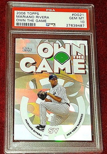 MARIANO RIVERA 2006 TOPPS OWN THE GAME OG21 NY YANKEES PSA 10 🔥 GORGEOUS FOIL