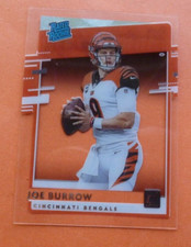 Joe Burrow RC, 2020 Chronicles Clearly Donruss Rated Rookie Acetate RR-JB