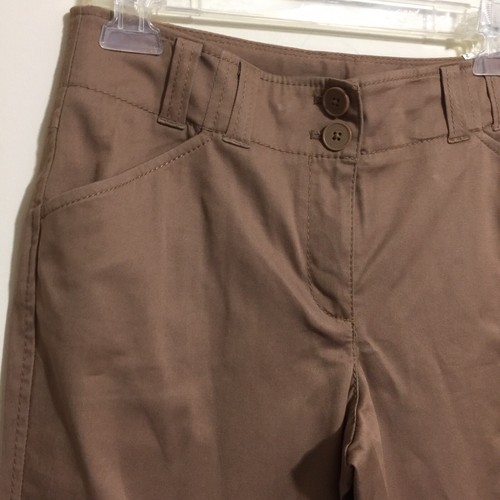 Ann Taylor Loft Ann Women's Size 2 Capri Pants Coffee Brown - Picture 2 of 6
