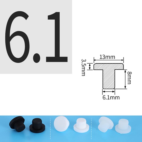 Bouchons de trou en caoutchouc entièrement silicone 2 mm - 14,5 mm embouts aveugles joint bouchon - Photo 30/56