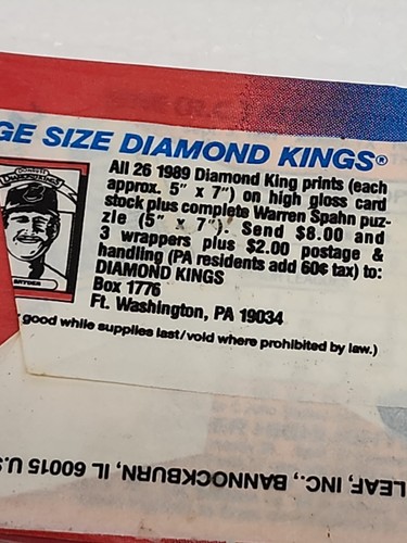 2 paquetes de cera sellada de béisbol Donruss 1989 - Imagen 2 de 3