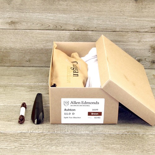 Allen Edmonds ASHTON 11 D Brown * new Flannel Bags (add $15 Cedar Trees) - Picture 9 of 12