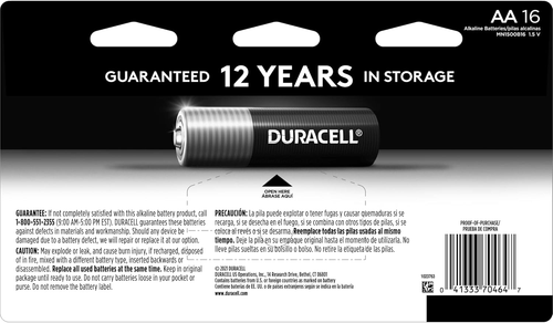 Baterías Duracell Coppertop AA con ingredientes Power Boost, 16 unidades (paquete de - Imagen 2 de 13