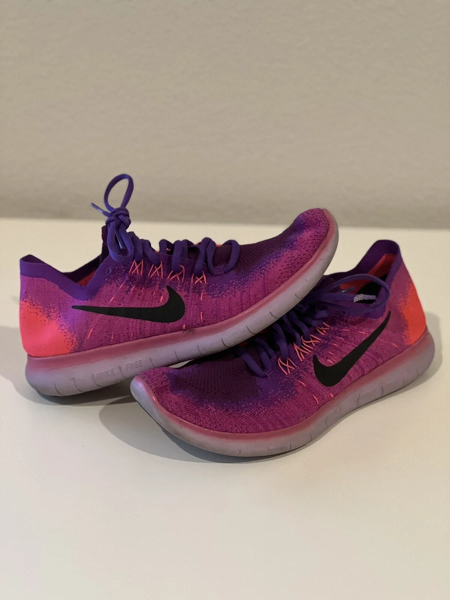 Nike free run sales flyknit rose