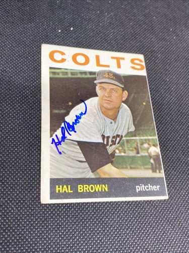 Hal Brown Cot 45's Signed Auto Autographed 1964 Topps Card #56 ~ COA - Picture 2 of 6