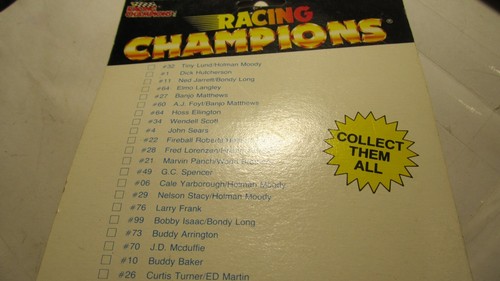 RACING CHAMPIONS STOCK CAR CON CARTONCINO E SUPPORTO,#49 G.C. SPENCER FORD FASTBACK - Foto 3 di 3