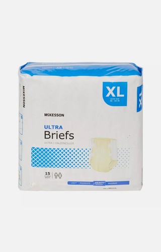 60 McKesson Ultra Heavy Saugfähige Einweg Slip Windeln XL Tab Verschluss - Bild 3 von 7