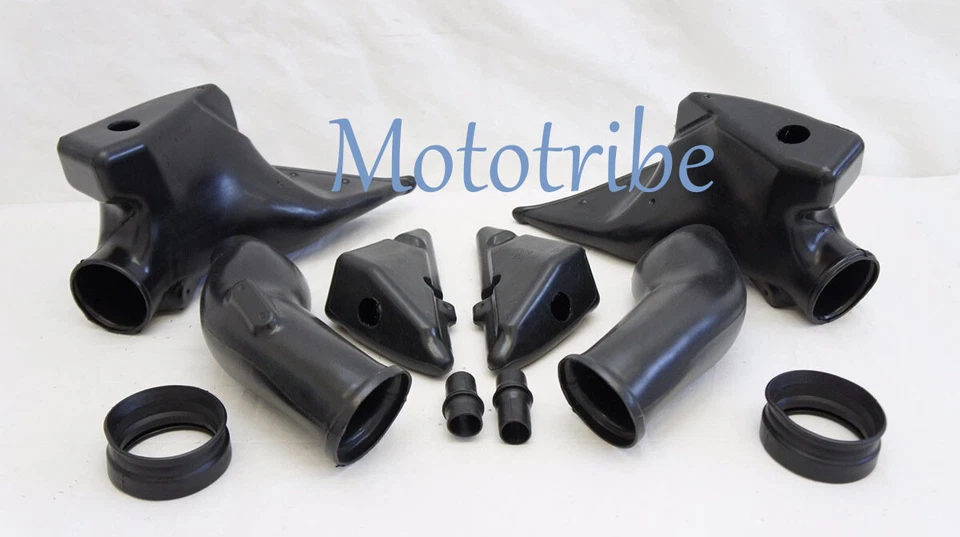 Ram Air Intake Tube Duct for Honda CBR600RR F5 2005 2006 Unpainted Black 05 06 Foto 3 de 3