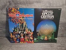 1989 Walt Disney World Epcot Center And Disney World Books Of Memories Souvenir